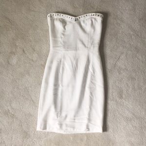 White Strapless Dress